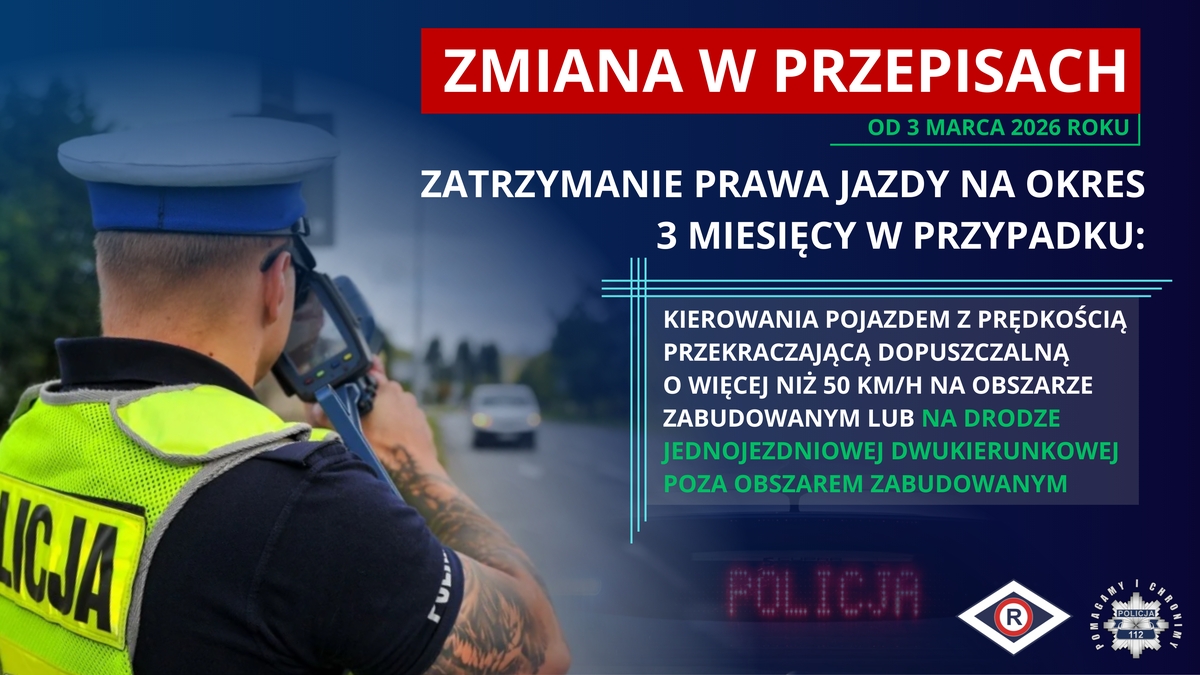 Grafika przedstawia informacje o zmianach w przepisach.