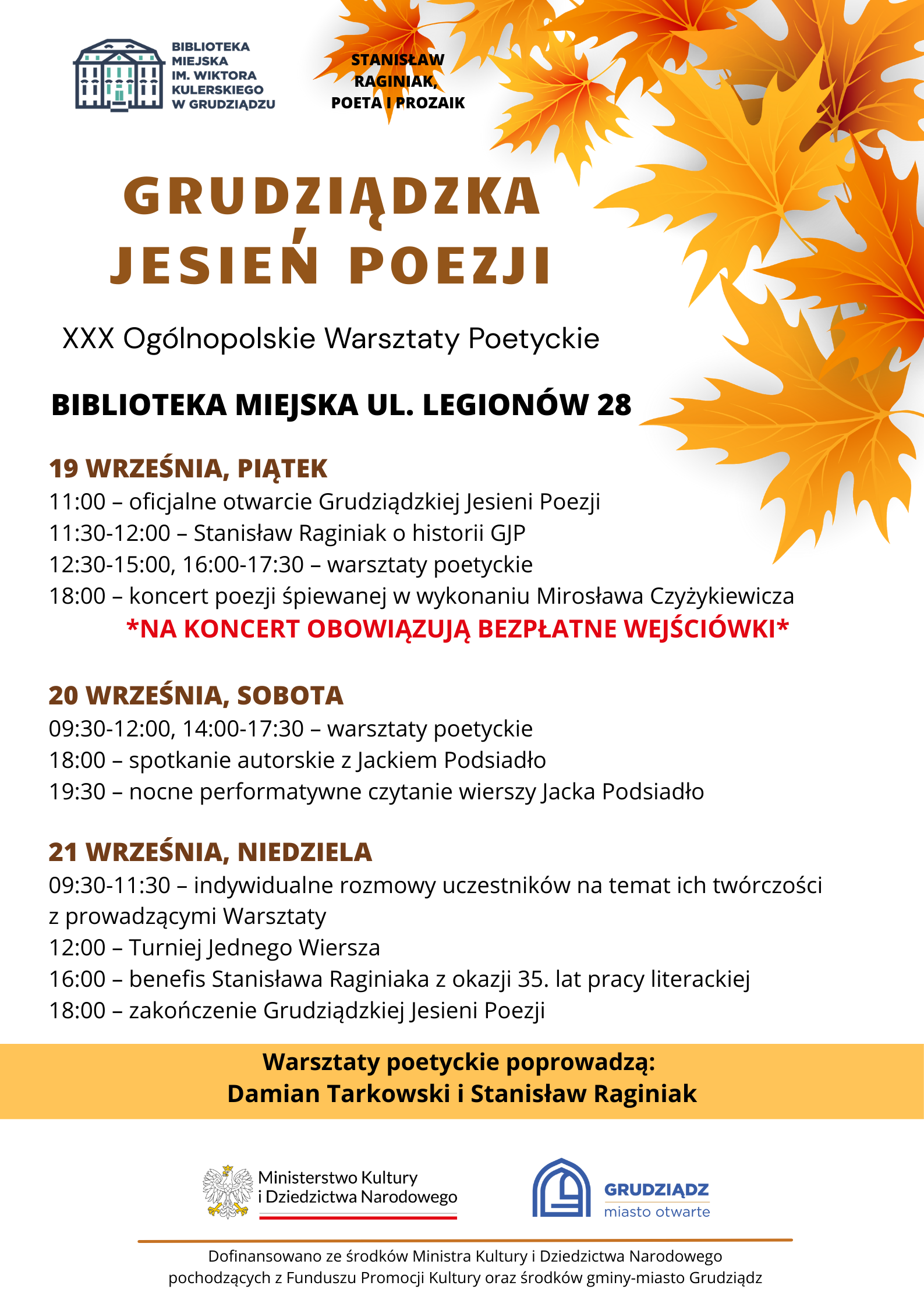 Grafika przedstawia plakat wydarzenia.