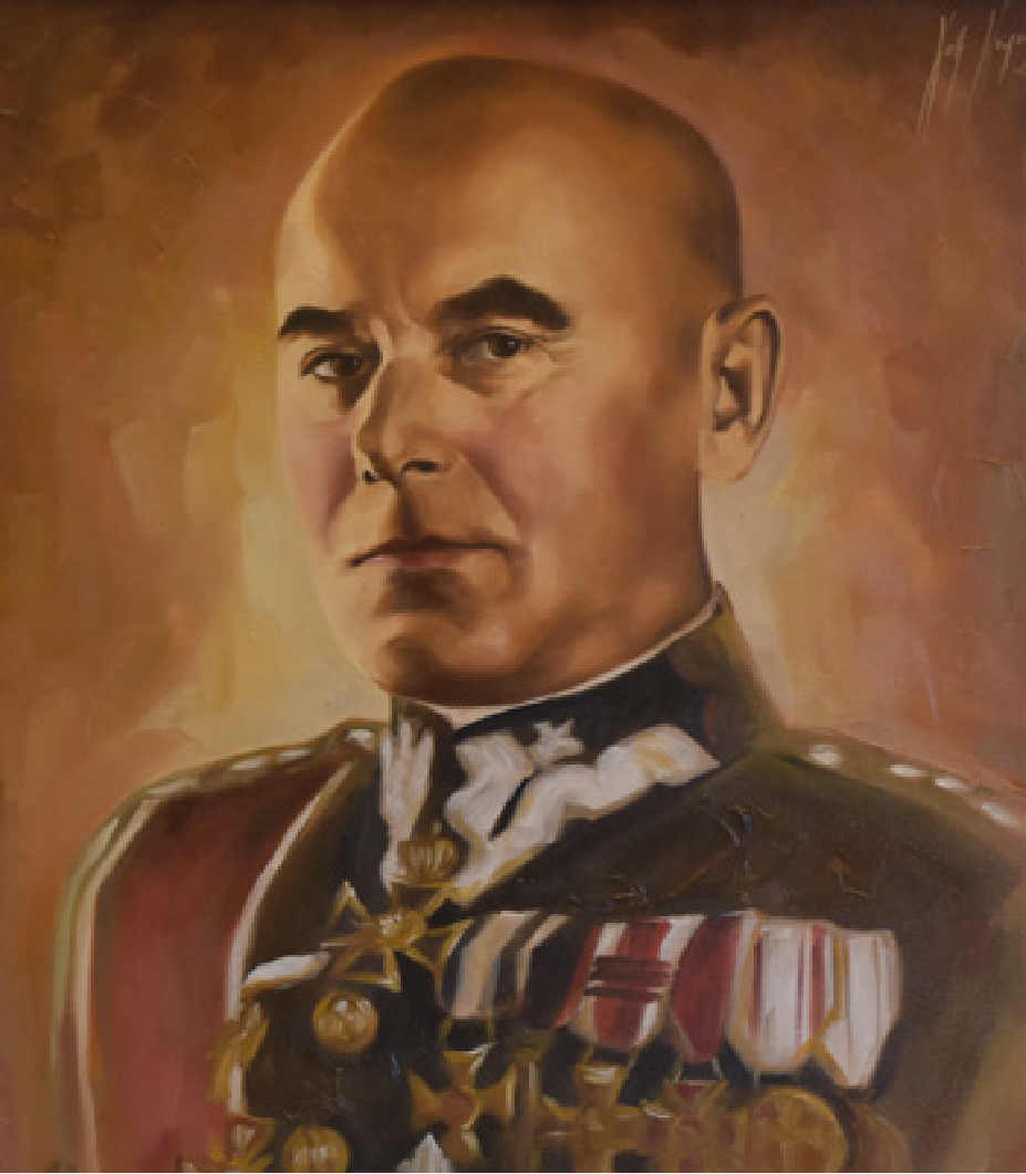 Grafika przedstawia portret Honorowego Obywatela Grudziądza.