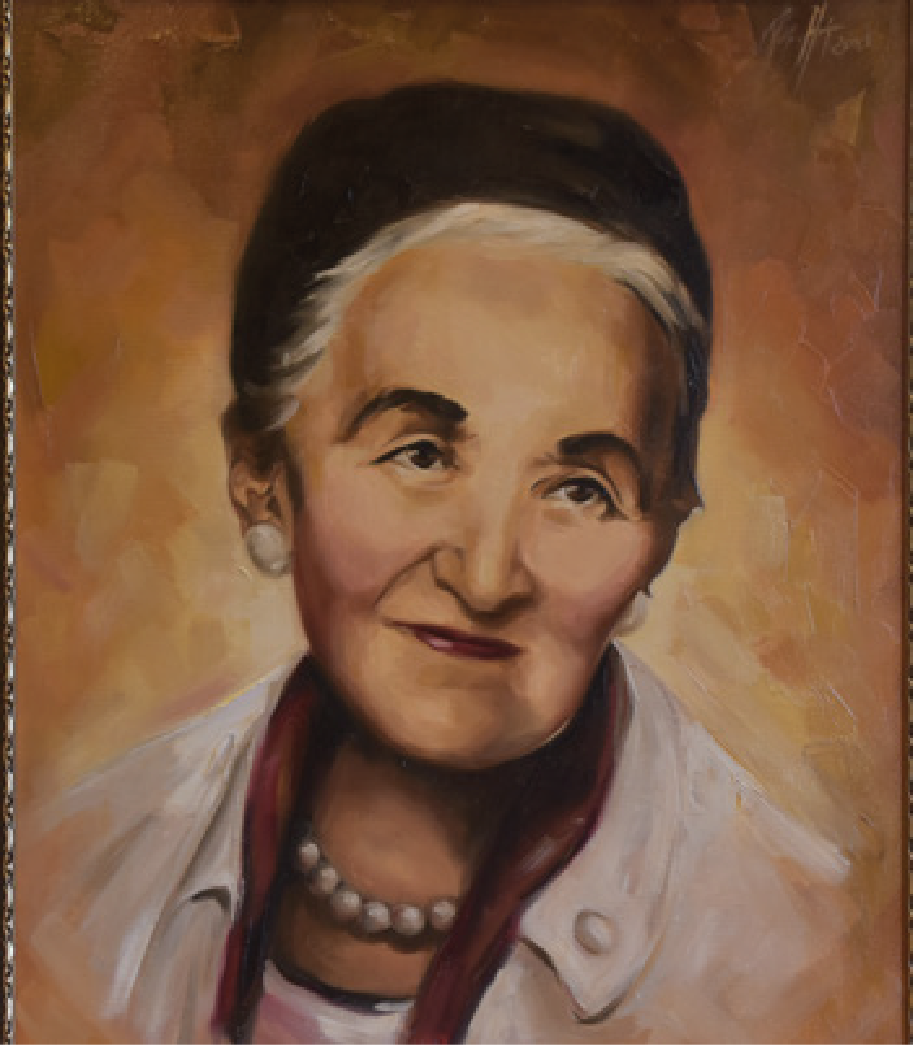 Grafika przedstawia portret Honorowego Obywatela Grudziądza.