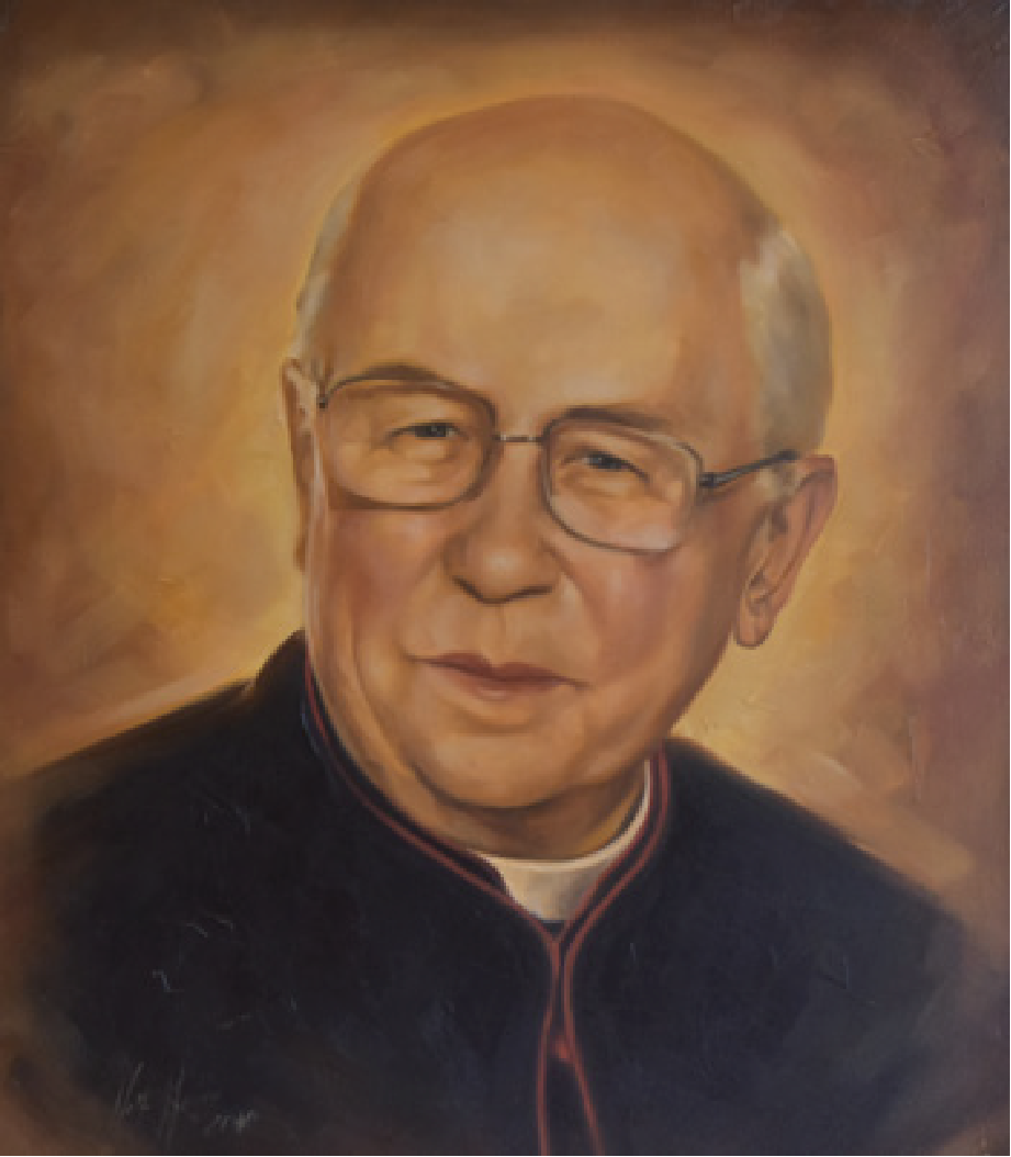 Grafika przedstawia portret Honorowego Obywatela Grudziądza.