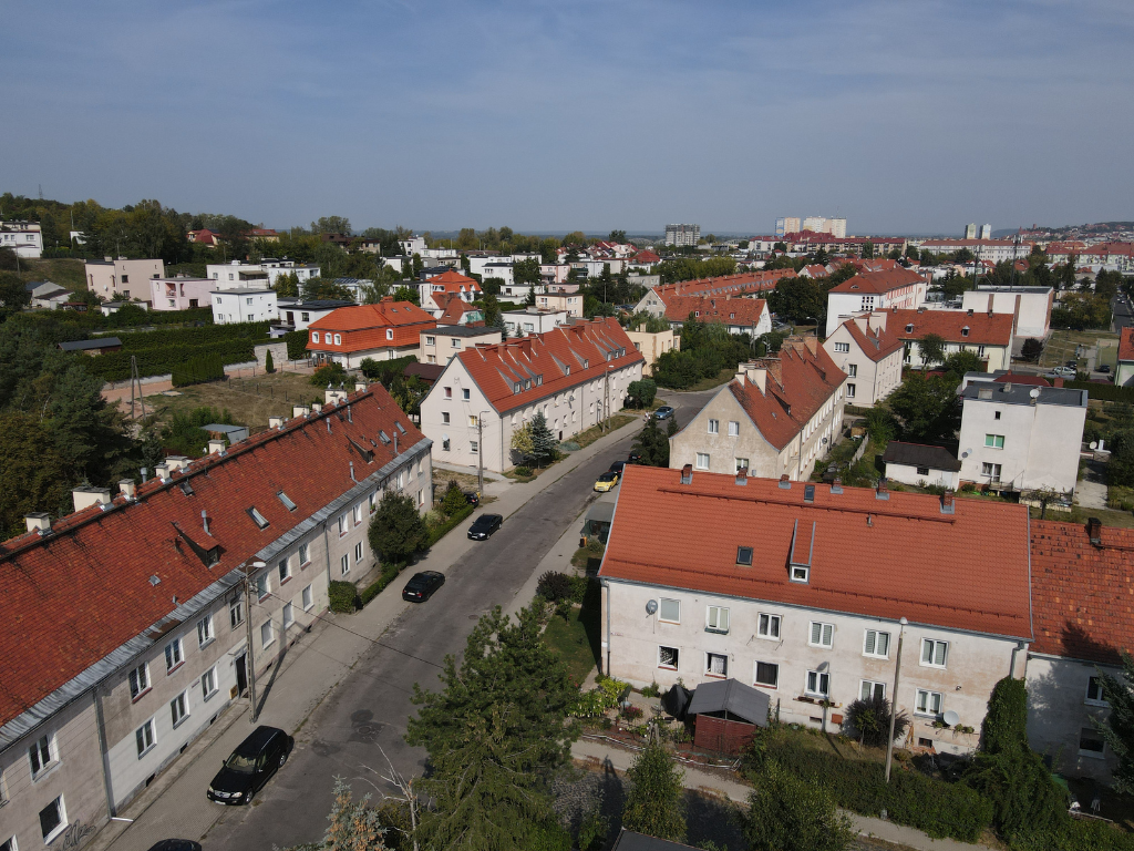 Fotografia przedstawia widok na osiedle Chełmińskie. 