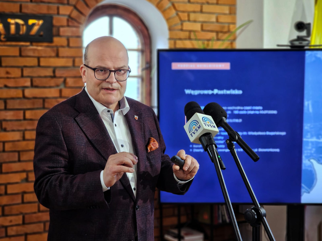 Fotografia przedstawia prezydenta Grudziądza.