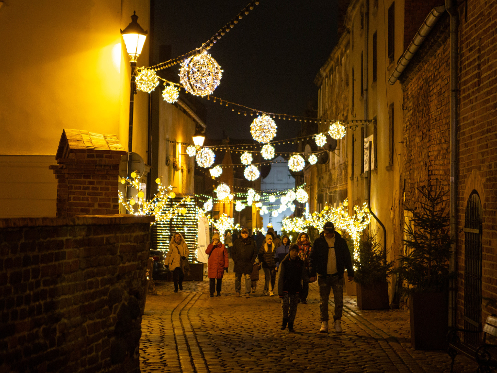 Fotografia przedstawia widok na ulicę Spichrzową.