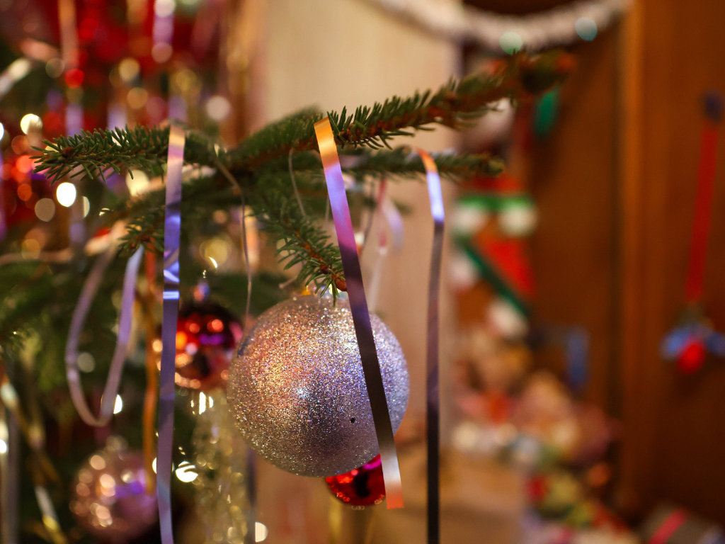 Fotografia przedstawia świąteczną dekorację.