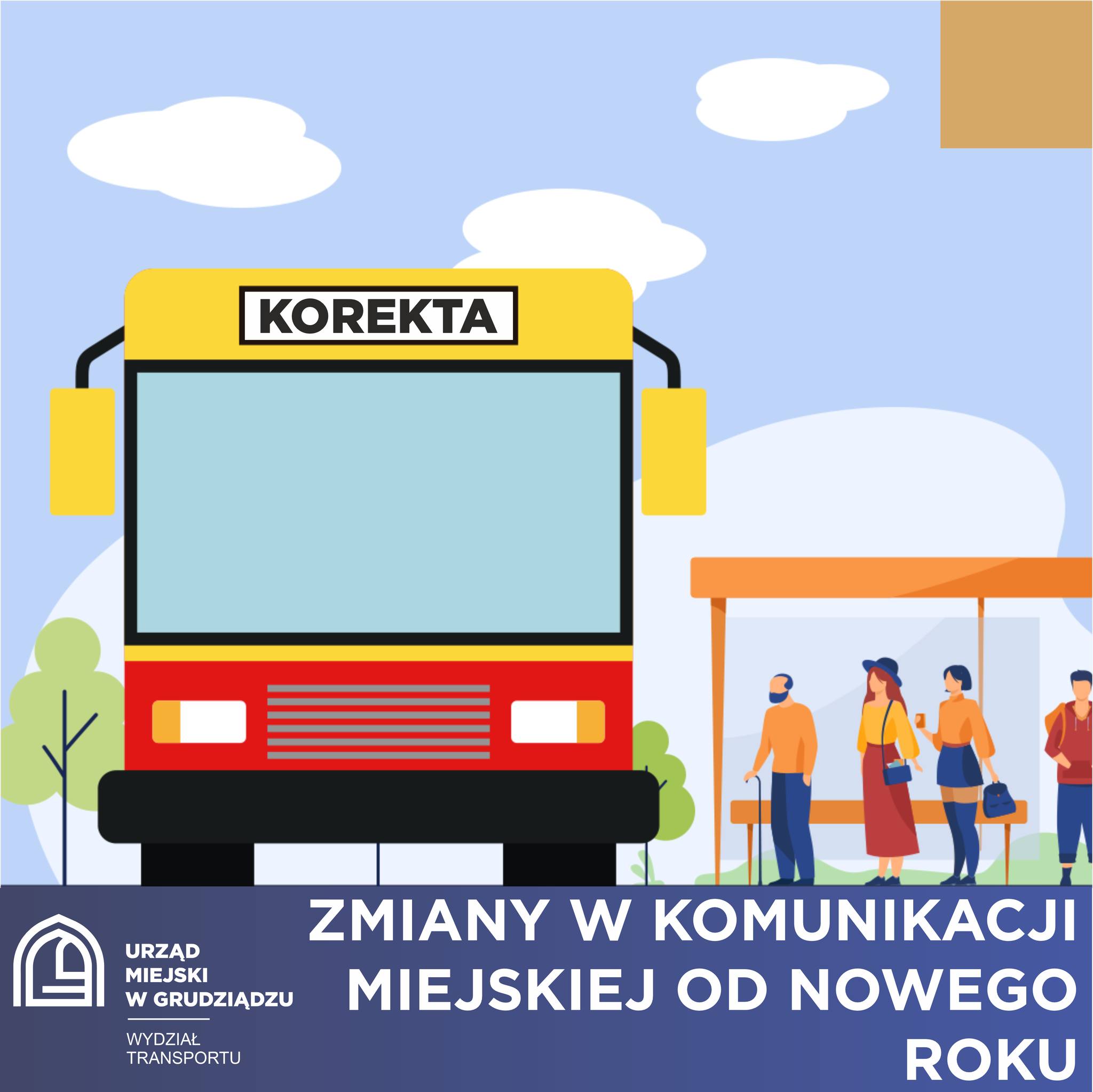 Grafika przedstawia rysunek autobusu miejskiego.