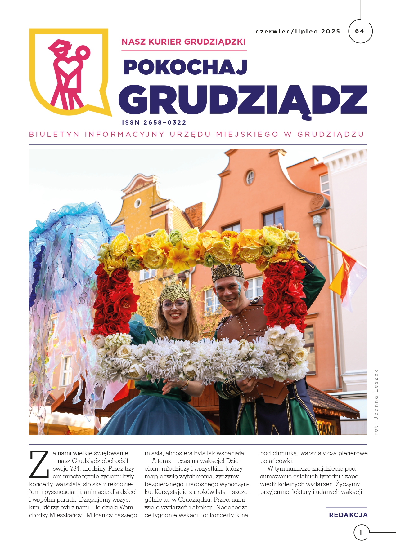 Grafika przedstawia okładkę Lokalnego biuletynu samorządowego pn. 