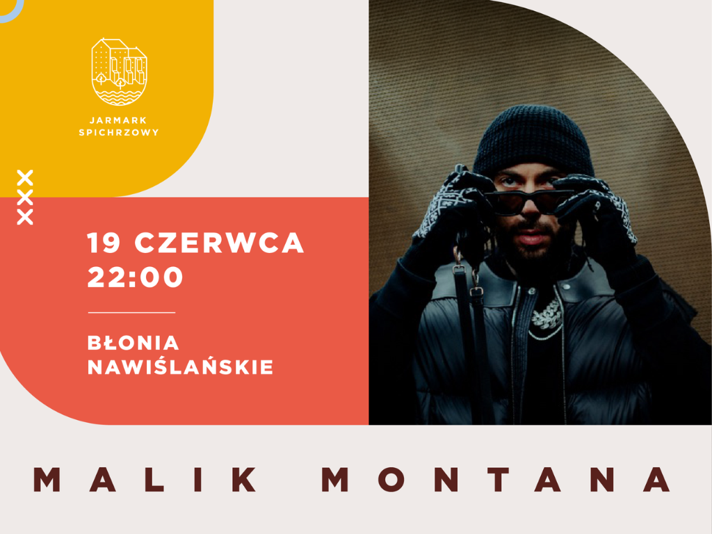 Grafika przedstawia artystę Malika Montanę.