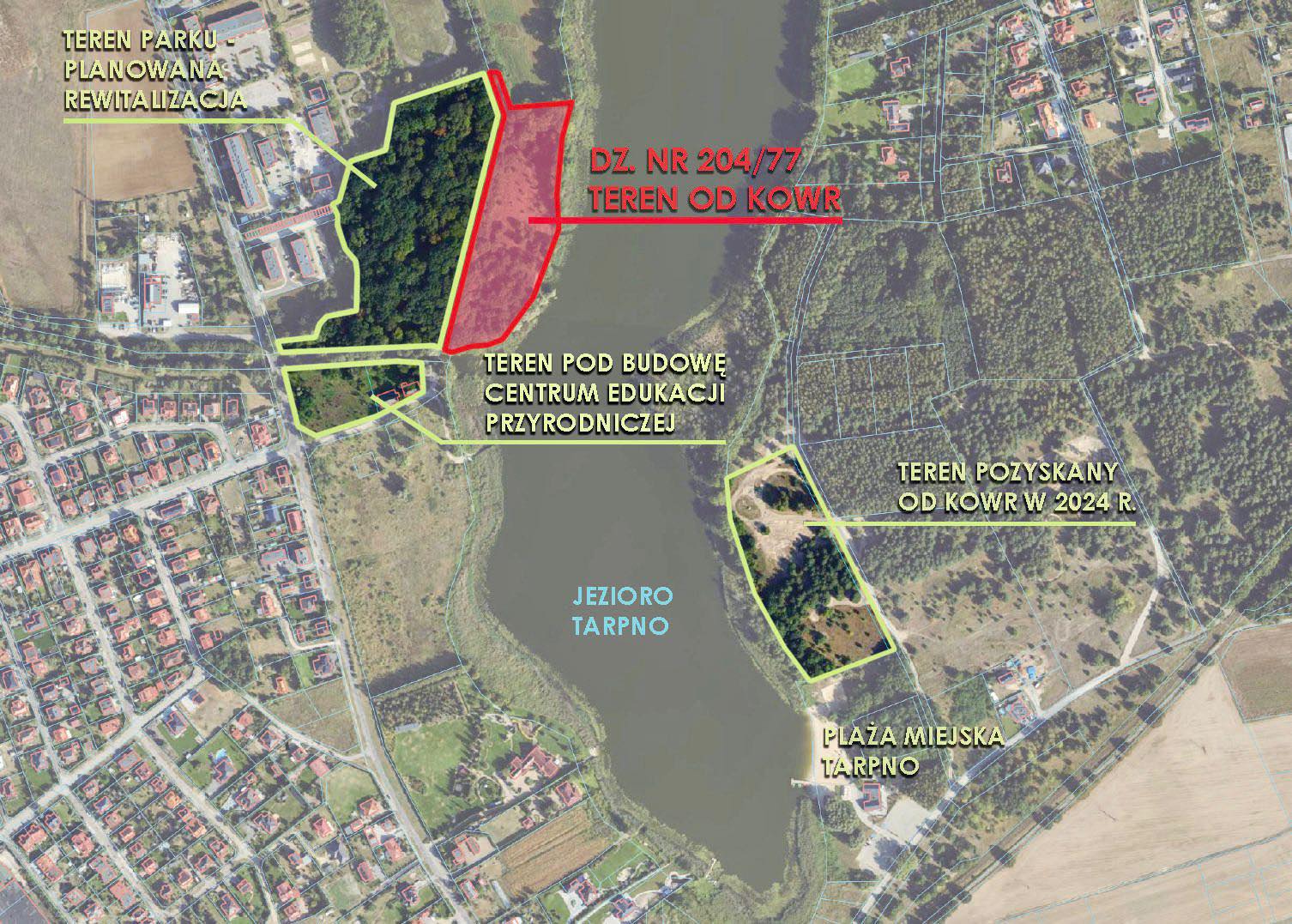 Grafika przedstawia mapkę z informacjami.