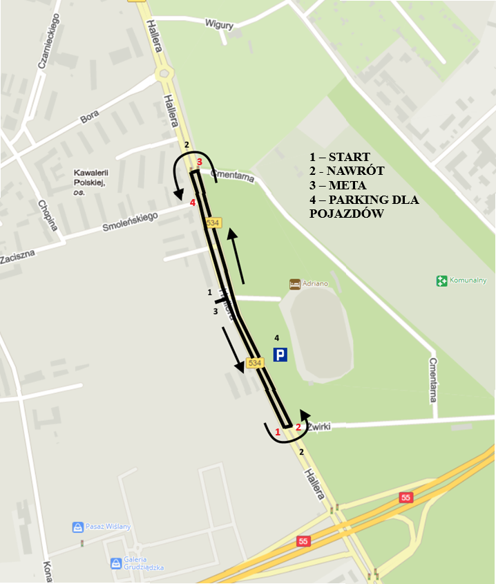 Grafika przedstawia mapę.