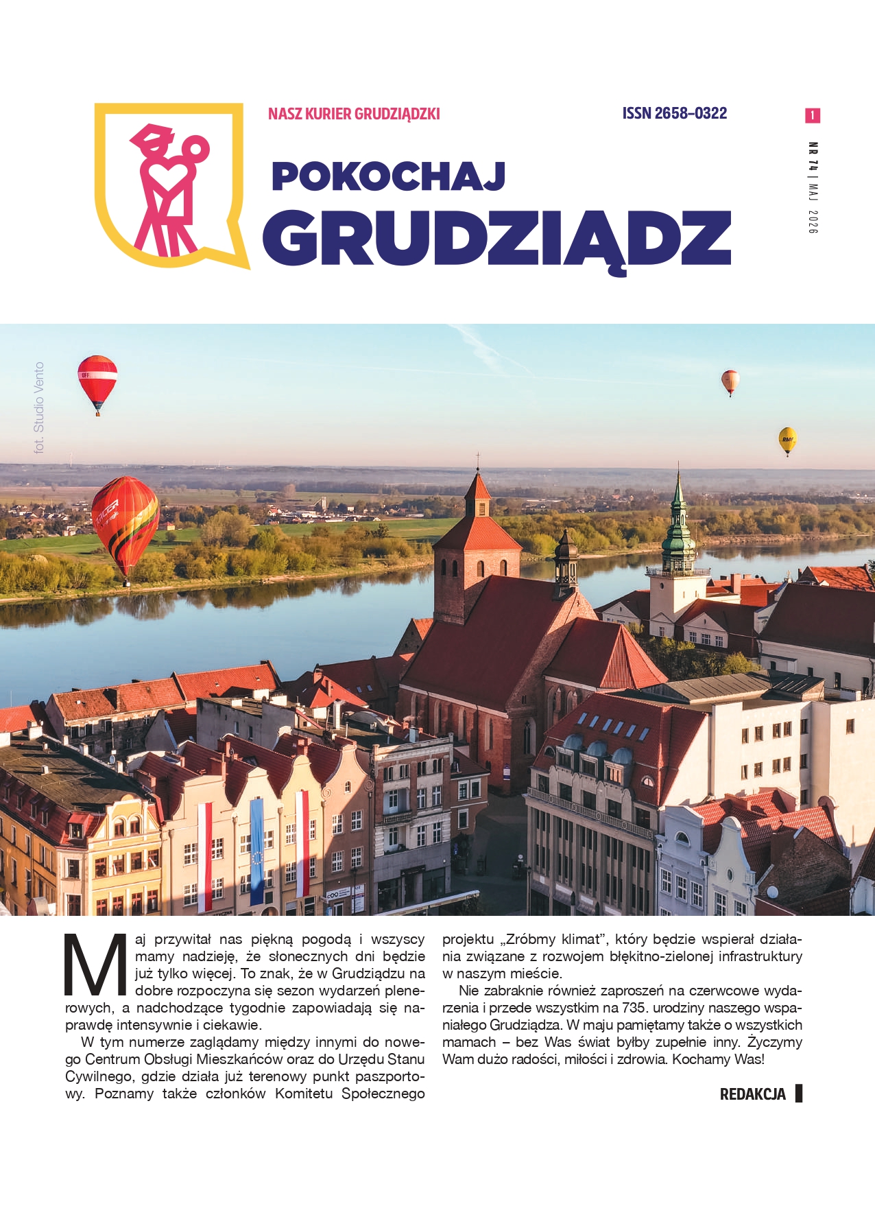 Grafika przedstawia okładkę Lokalnego biuletynu samorządowego pn. 
