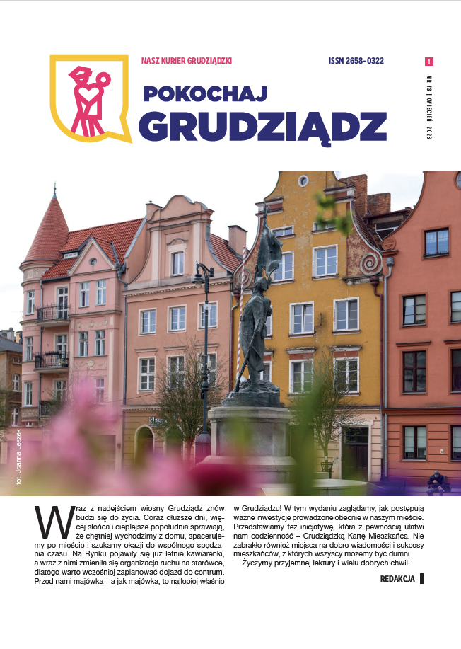 Grafika przedstawia okładkę Lokalnego biuletynu samorządowego pn. 