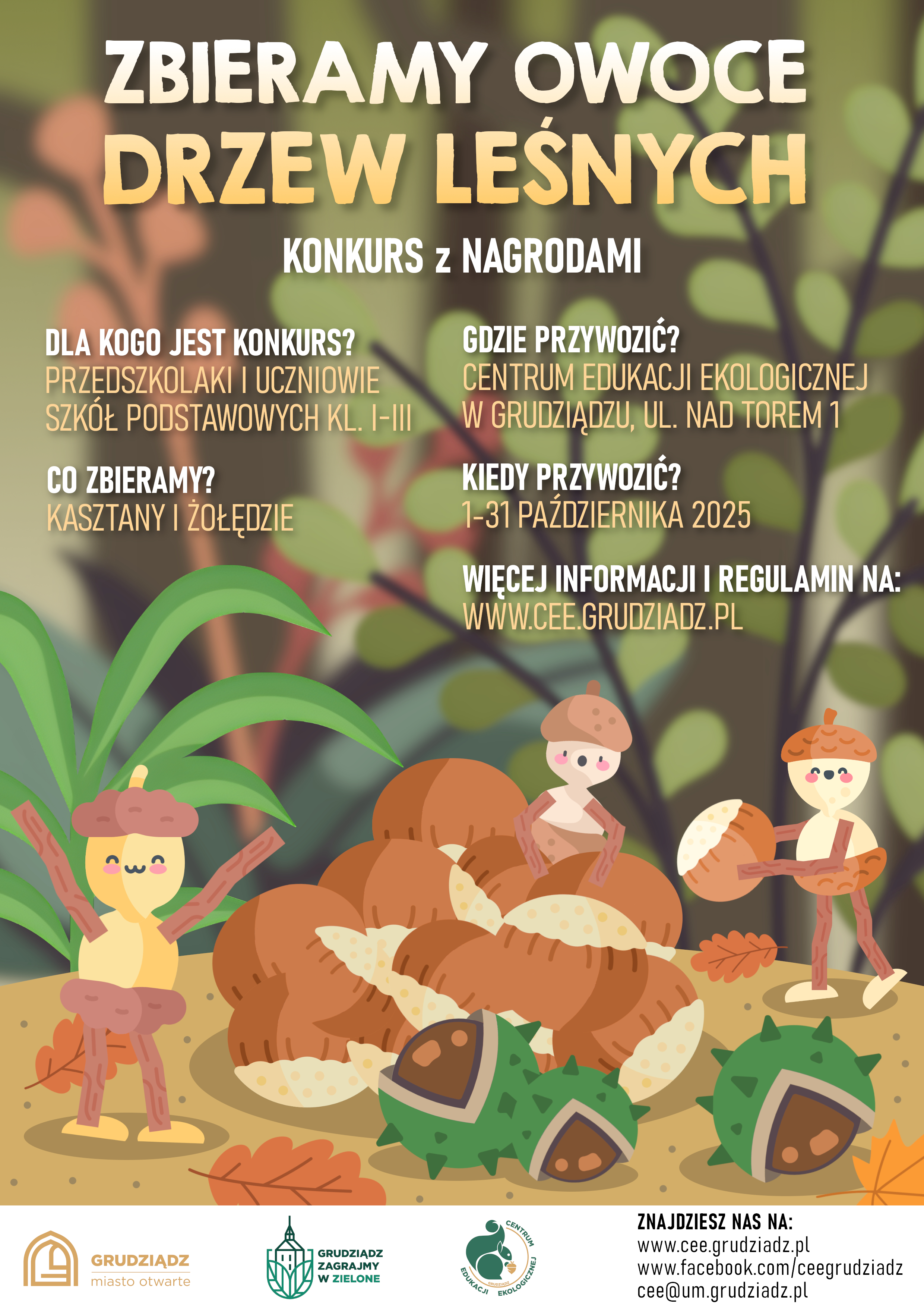 Plakat dotyczący konkursu.