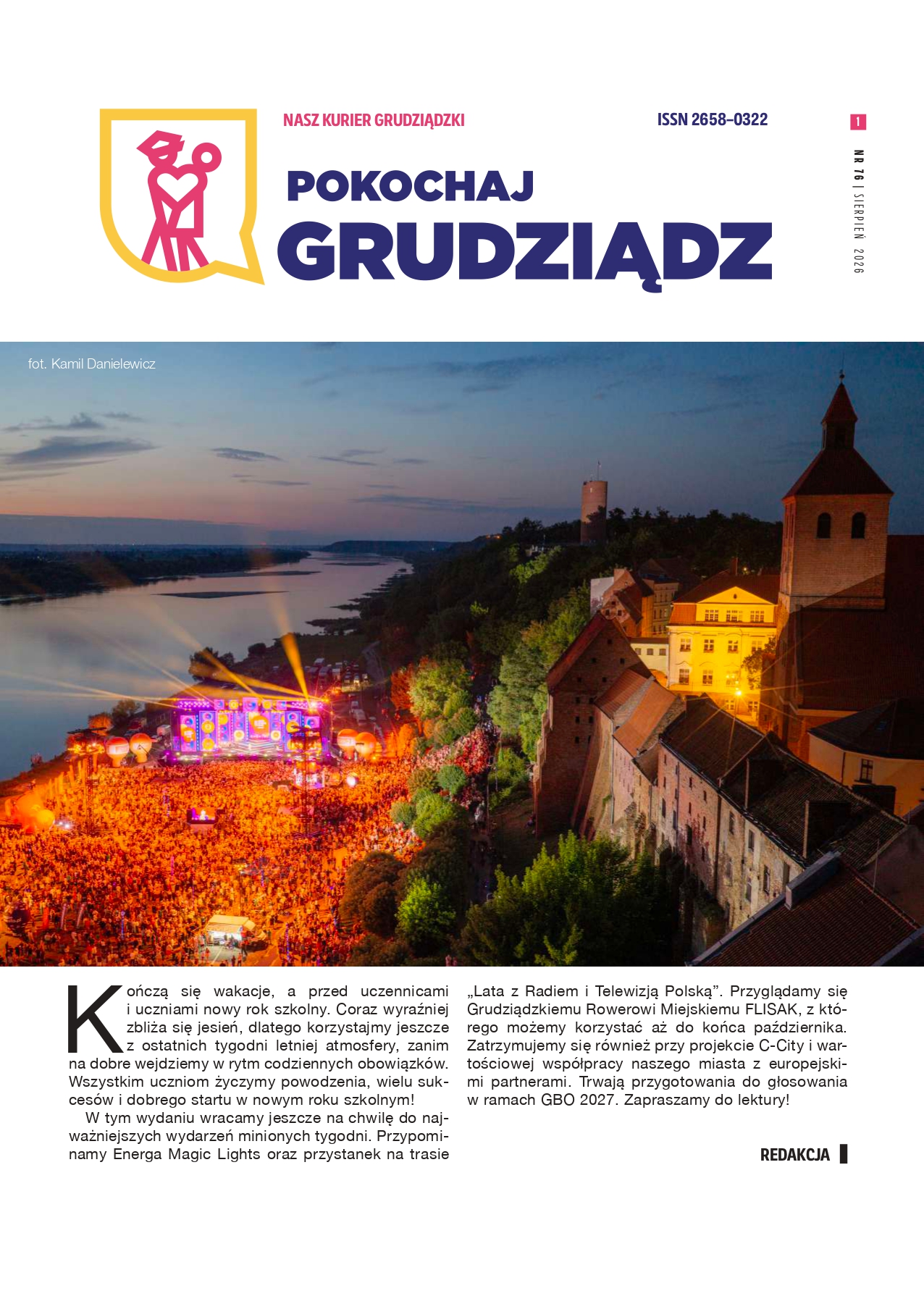 Grafika przedstawia okładkę Lokalnego biuletynu samorządowego pn.