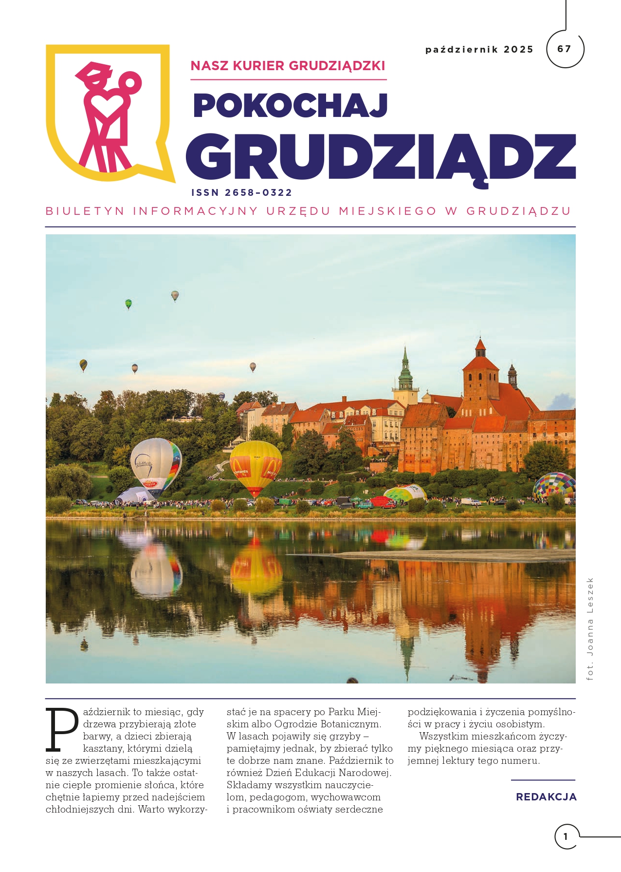 Grafika przedstawia okładkę Lokalnego biuletynu samorządowego pn. 