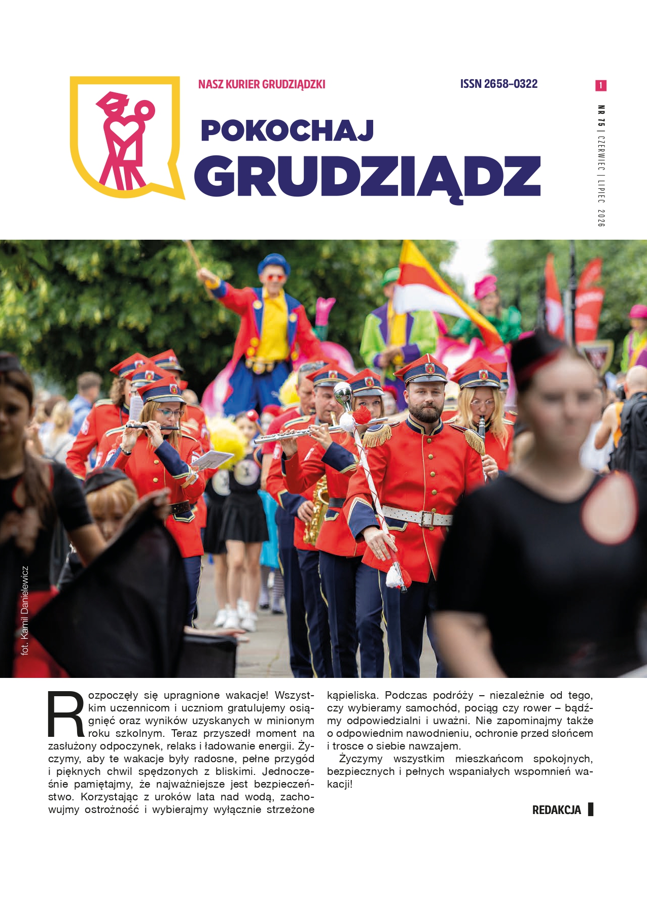 Grafika przedstawia okładkę Lokalnego biuletynu samorządowego pn. 