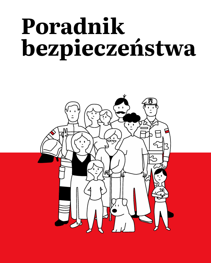 Grafika przedstawia okładkę Poradnika bezpieczeństwa.