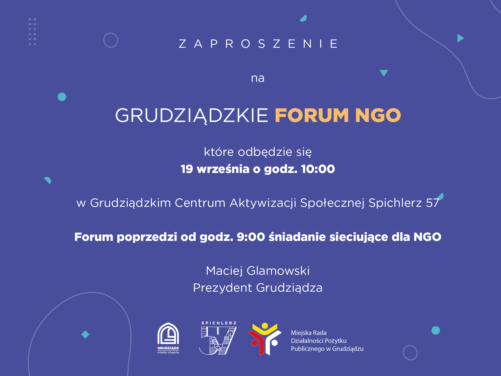 Zaproszenie na Grudziądzkie Forum NGO