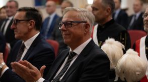 Fotografia przedstawia uczestników uroczystości.