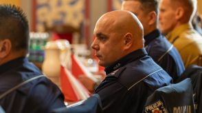 Fotografia przedstawia przedstawicieli służb mundurowych.